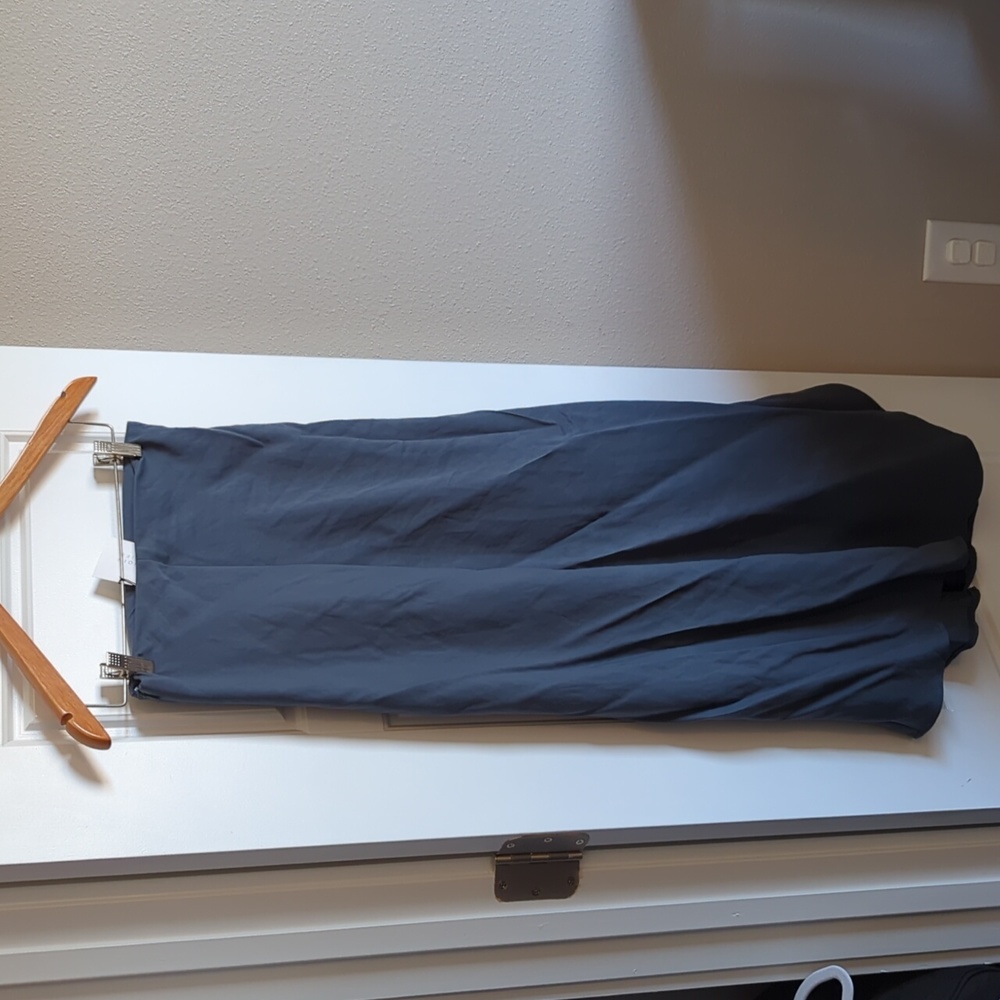 Zara Ink Blue Asymmetrical Skirt